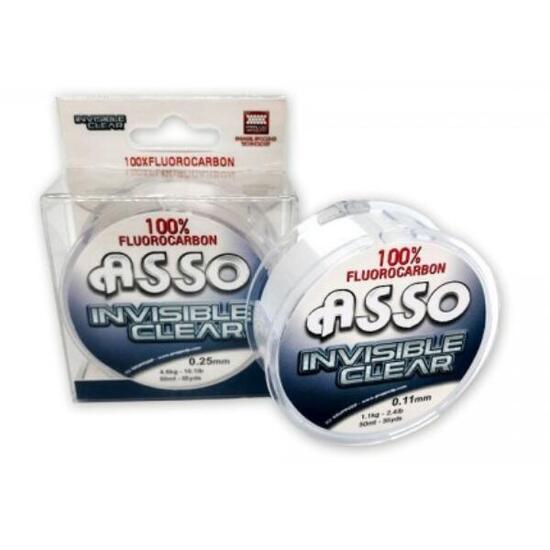 Filo in Fluorocarbon Asso Invisibile Clear 50 mt