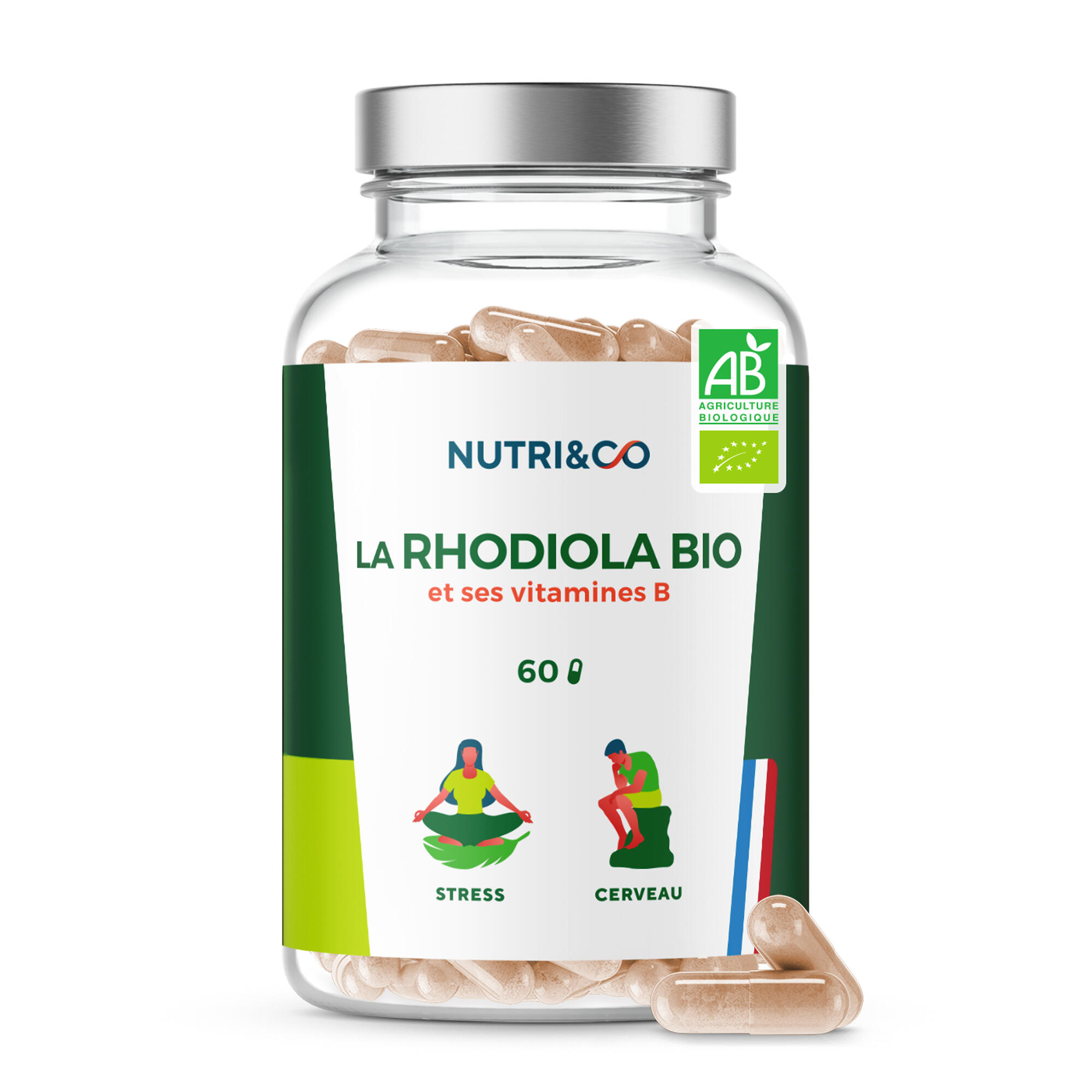Rhodiola Rosea Bio - Anti Stress Fatigue Anxiété Et Relaxation - 60 Gélules