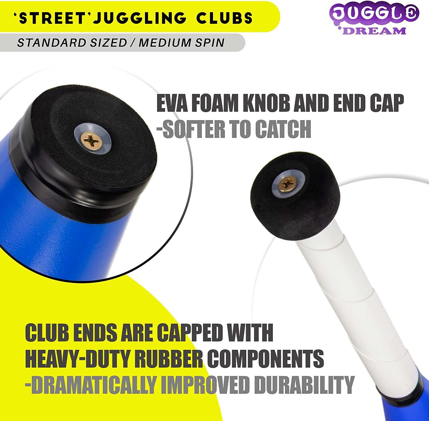 Juggle Dream Trainer Street Juggling Club Set of 3 Great Trainer Clubs 2/5