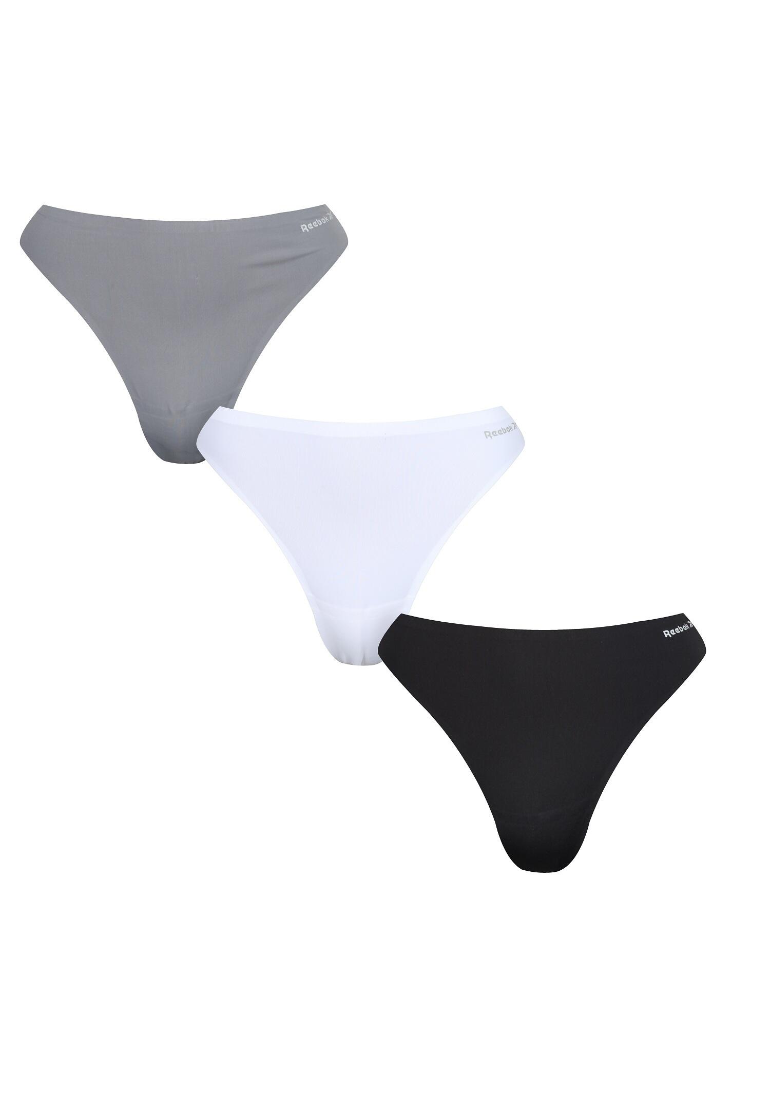 REEBOK Womens Reebok Rae Bonded Thongs Black/White/Grey