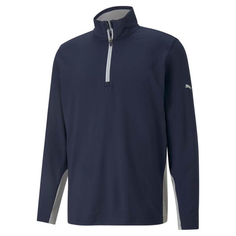 Camisola de golfe PUMA Mens Gamer Quarter-Zip - Navy Blazer