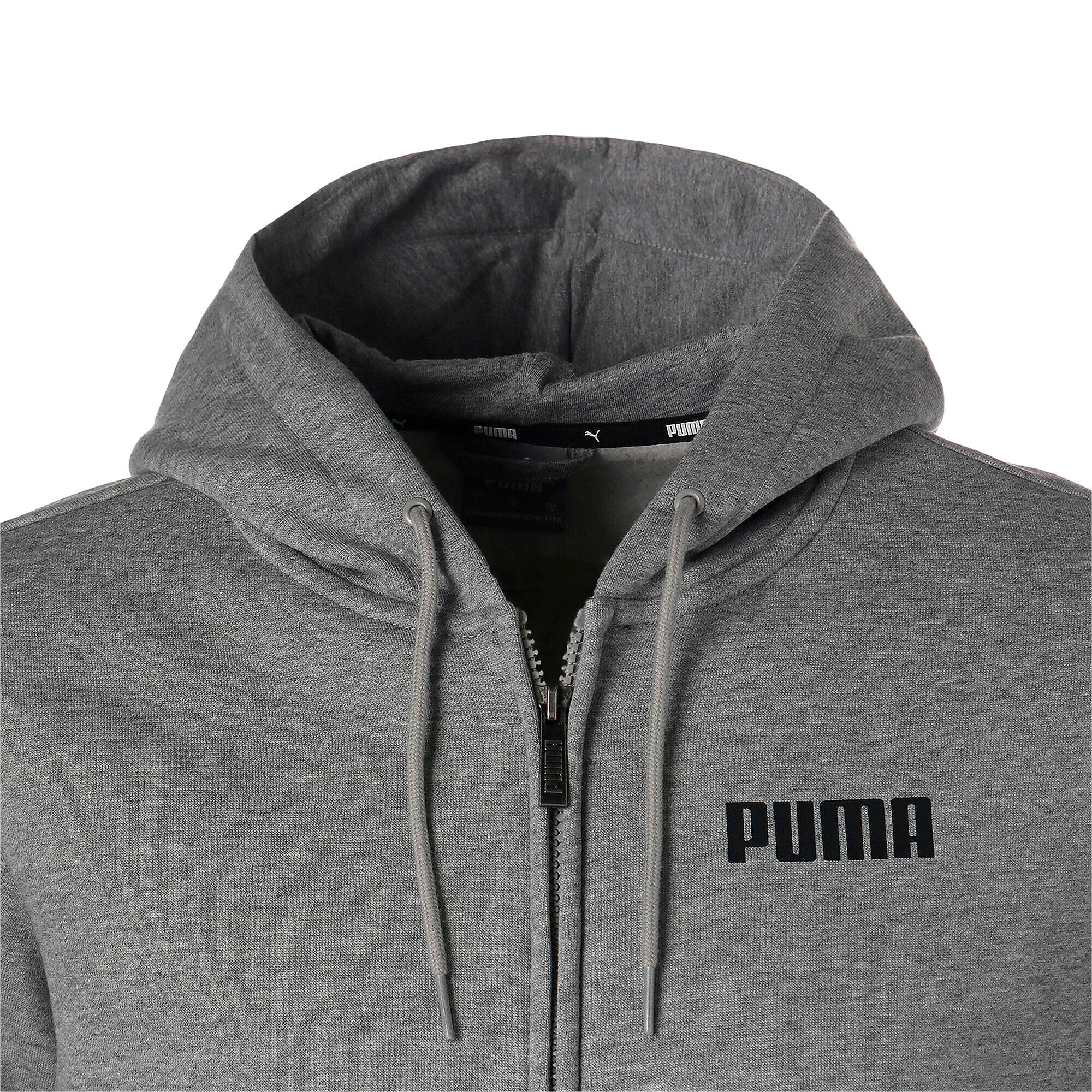 Sweat à Capuche Entièrement Zippé Essentials Homme PUMA Medium Gray Heather 5/6
