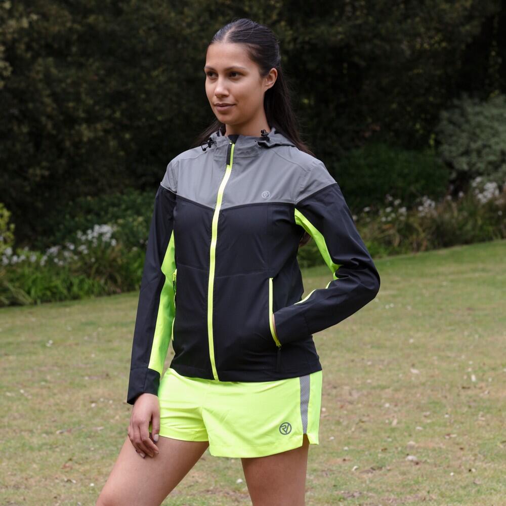 Proviz Classic Women's Reflective Active Running Jacket Black