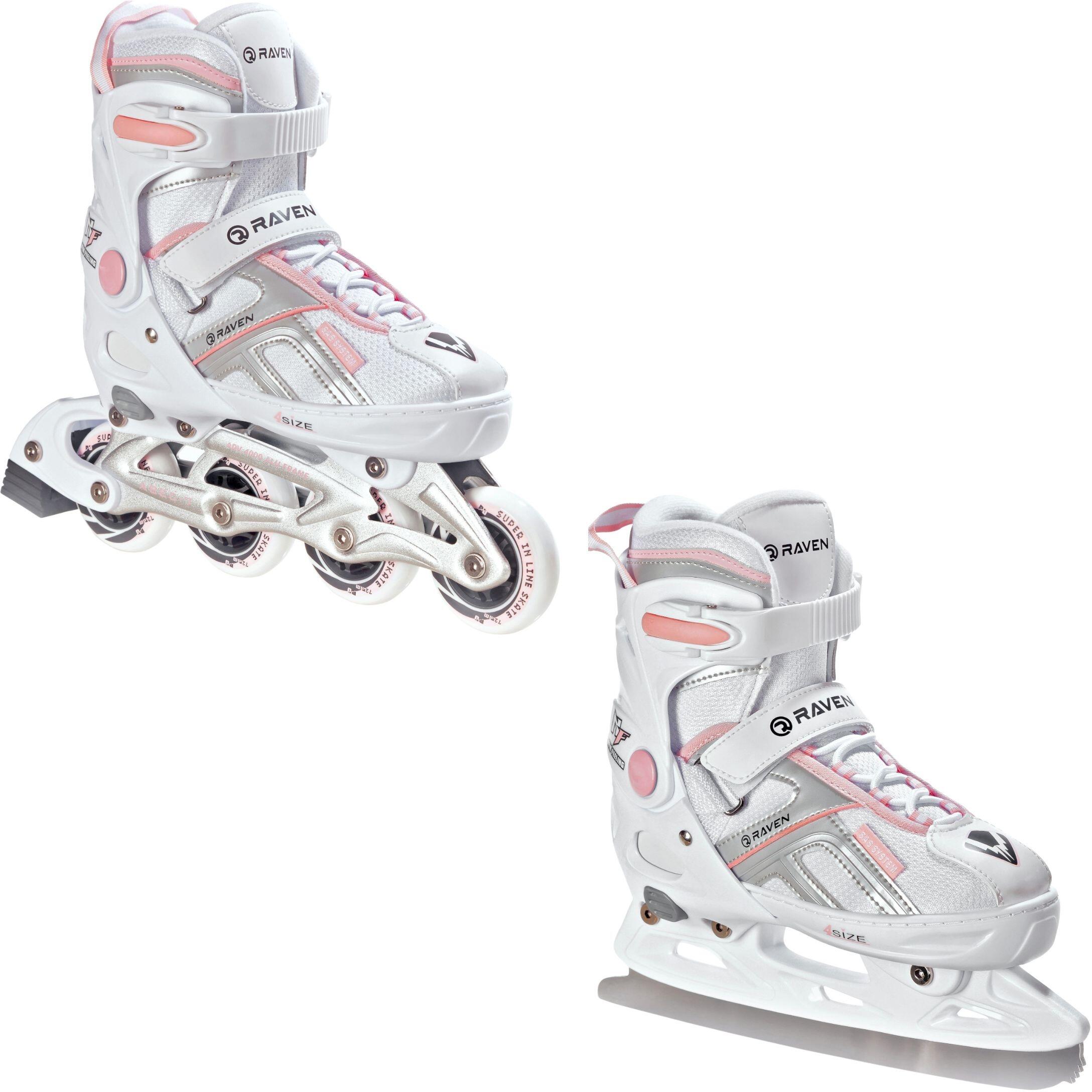 Patine Raven Pulse, Alb/Roz