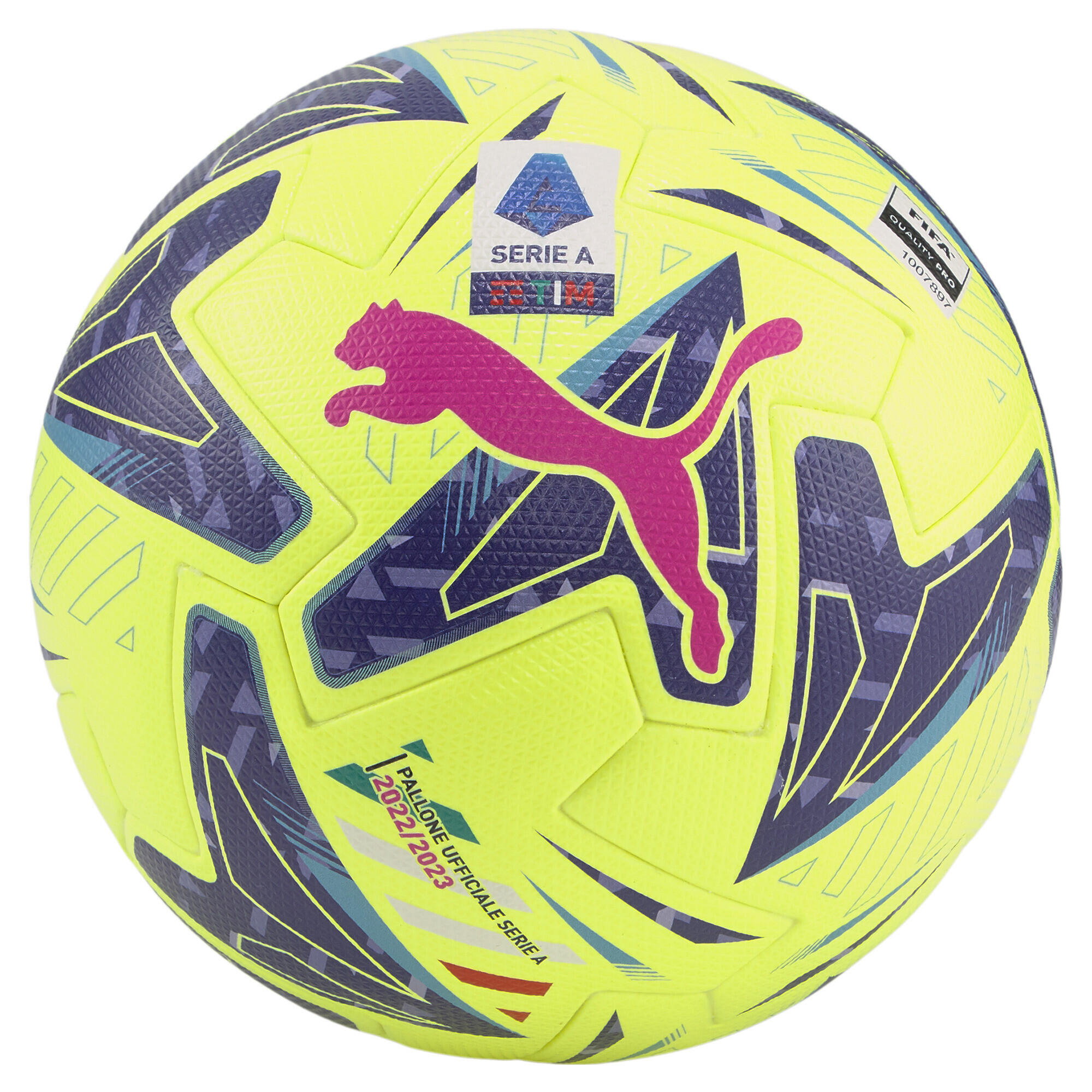 Puma - Ballon De Football Orbita Serie a Fifa Pro Puma - Ballon De Foot - Jaune|rose|violet - 5 - Decathlon