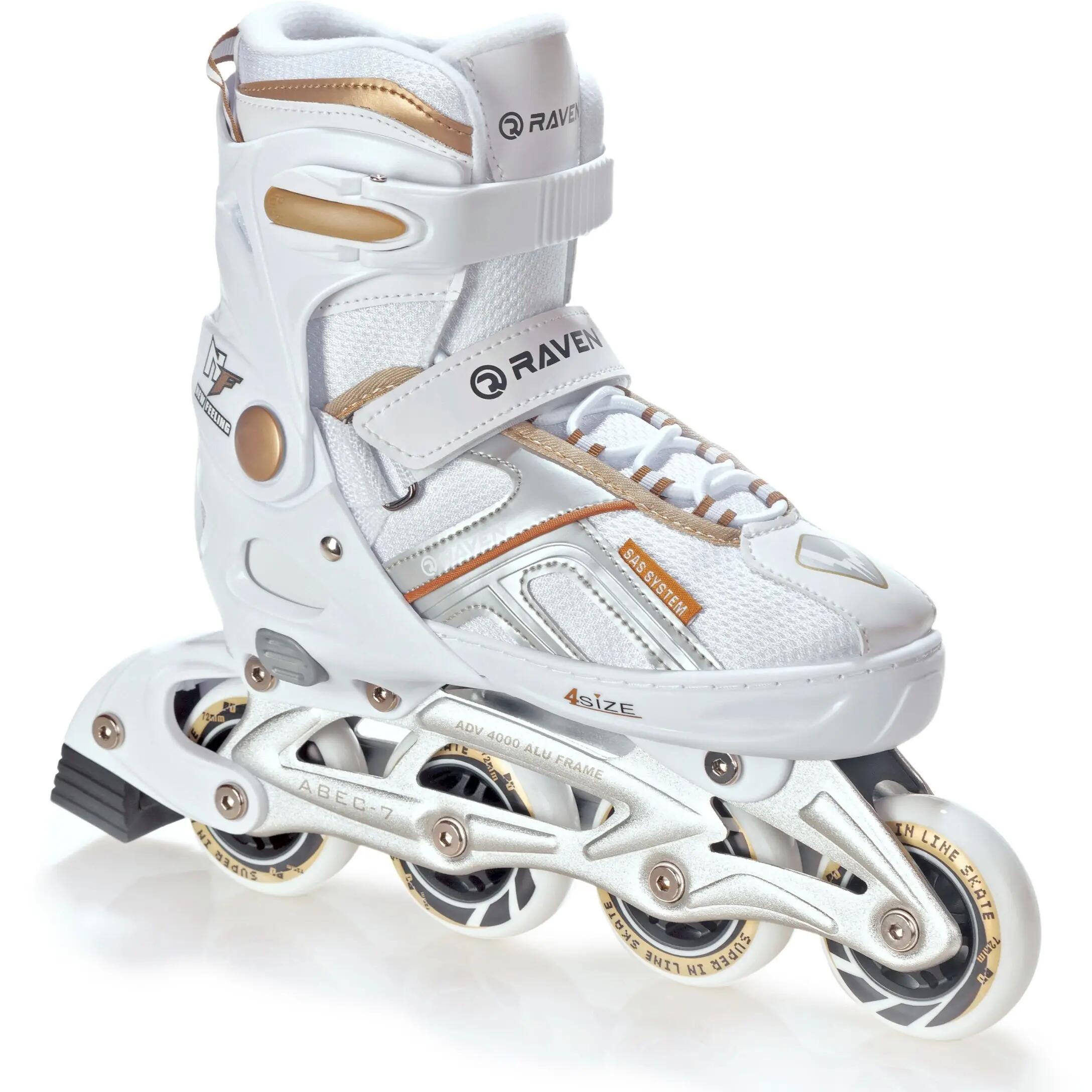 Patine Raven Pulse, Alb/Auriu 5/5