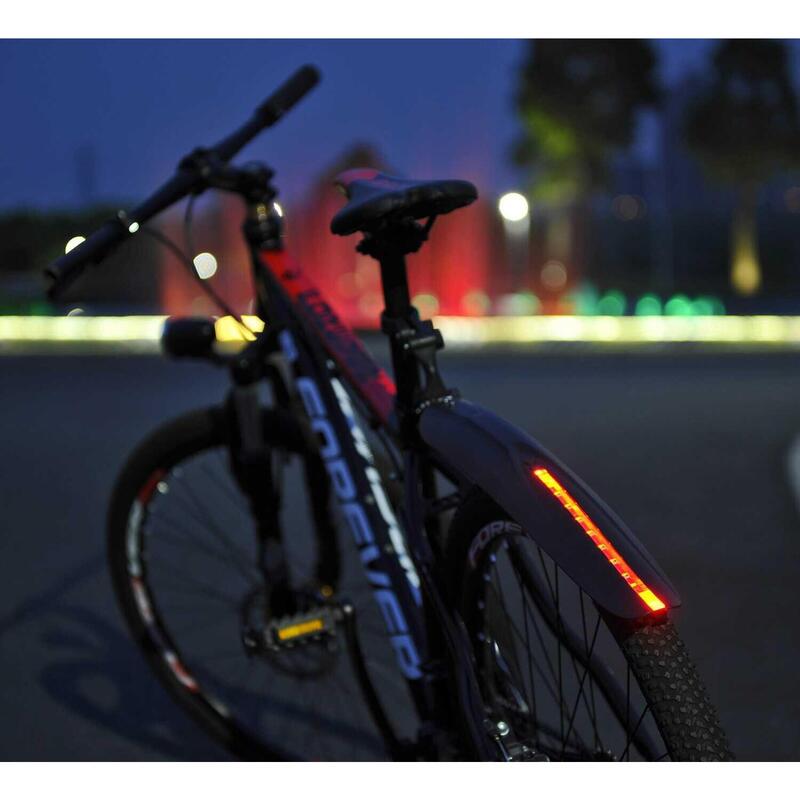 Błotnik rowerowy Profex 24-29" z panelem LED, tylny