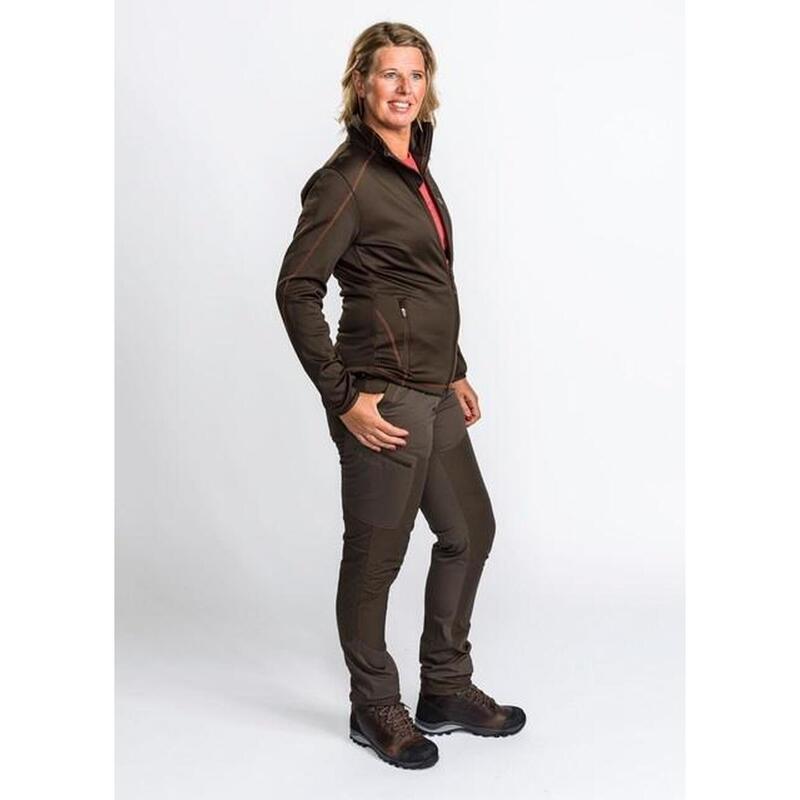 Pinewood Tiveden TC-STRETCH Insect Safe - Dames - Dark Olive / Suede Brown