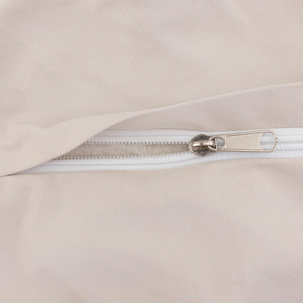 Meditatiekussen - Yoga Kussen - Crème - Rond 15 x 33 cm - GOTS Keurmerk 3/6