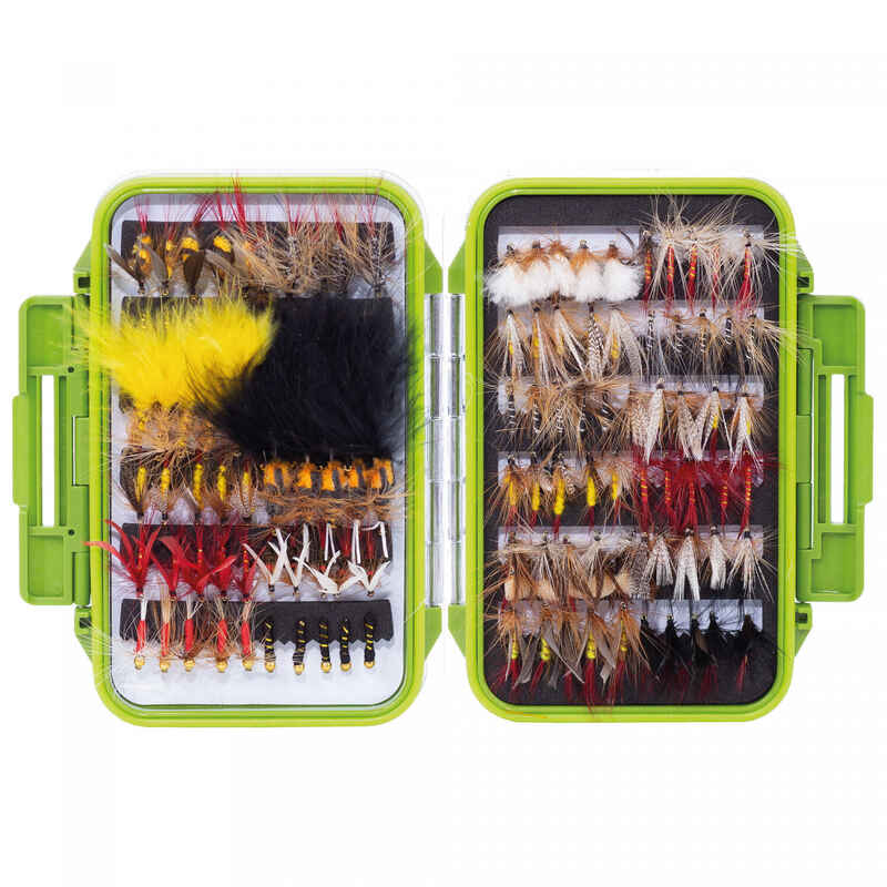 Fliegen Set Fliegenfischen 120 Stück in Box