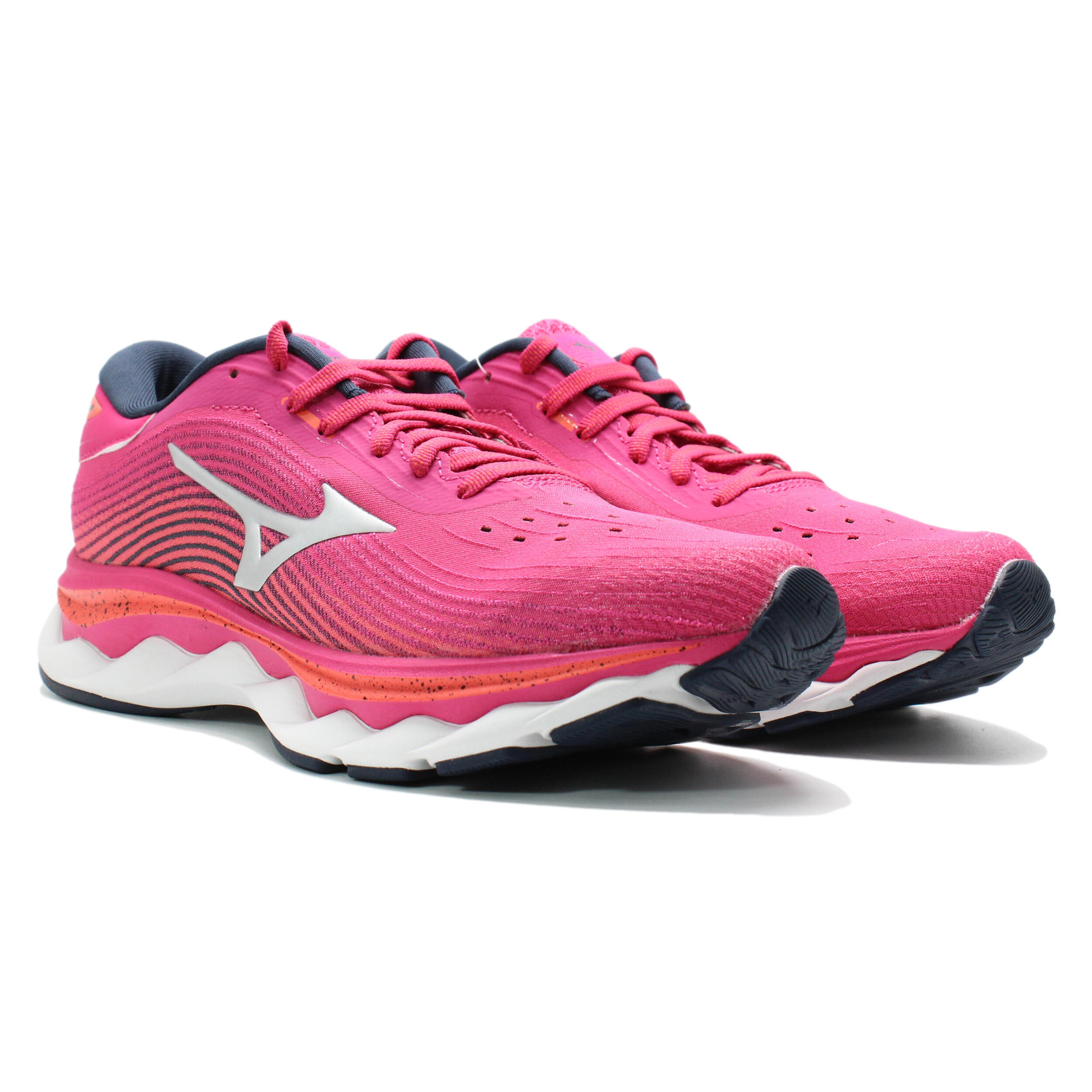 Chaussures de Running Rose Femme Mizuno Wave Sky 5 4/6