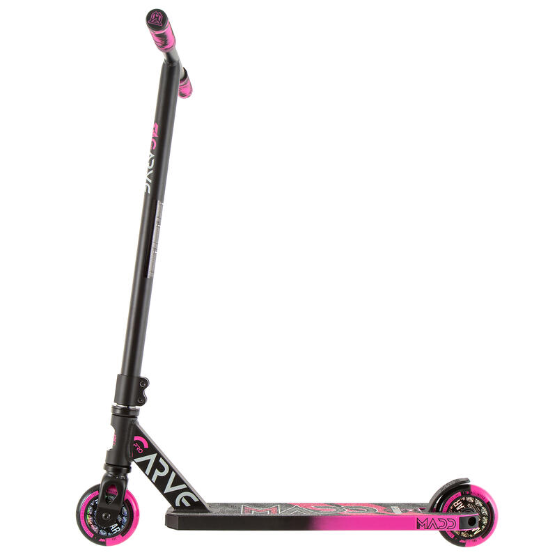 Patinete Scooter Freestyle MGP Madd Gear Carve Pro X rosa - negro