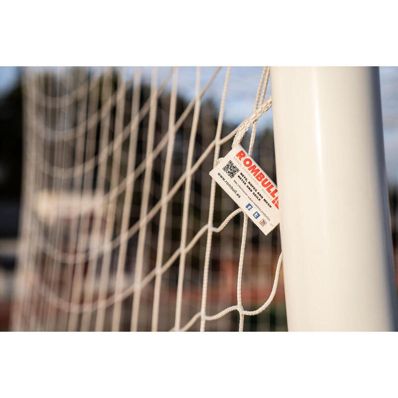 Juego 2 redes porterías Balón Mano/Futbol sala - 4mm malla 100, color: azul