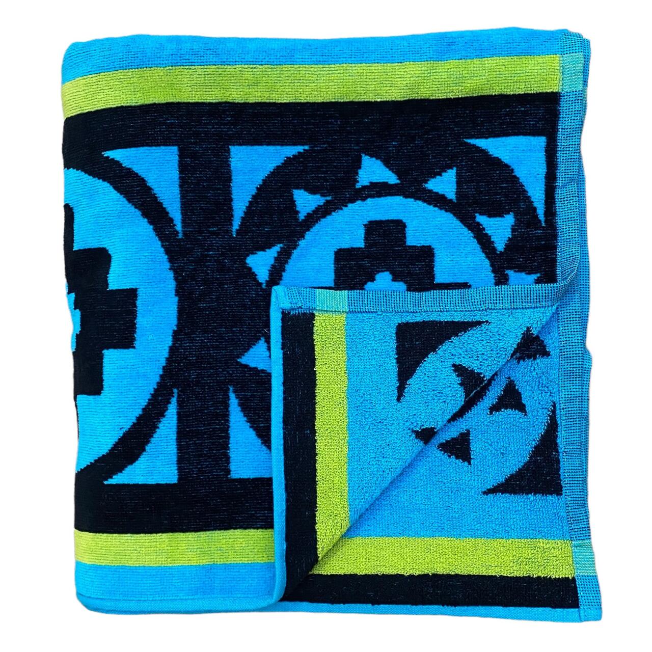 Serviette de plage XL éponge velours Jacquard - Guadalmar - 140x180cm - 400g/m² 3/4
