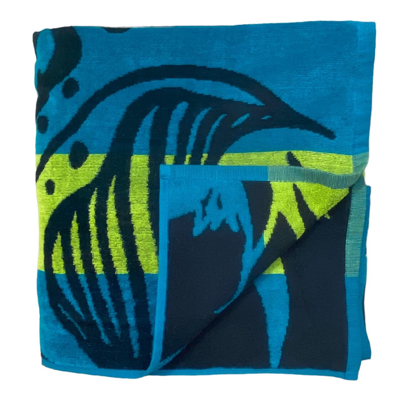 Telo mare XL in spugna velour Jacquard - Papiga - 140x180 cm - 400 g/m² 3/4