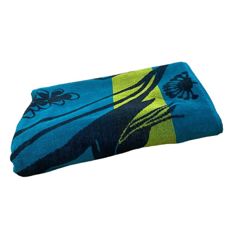 Serviette de plage éponge velours Jacquard Papiga 140x180 400g/m²