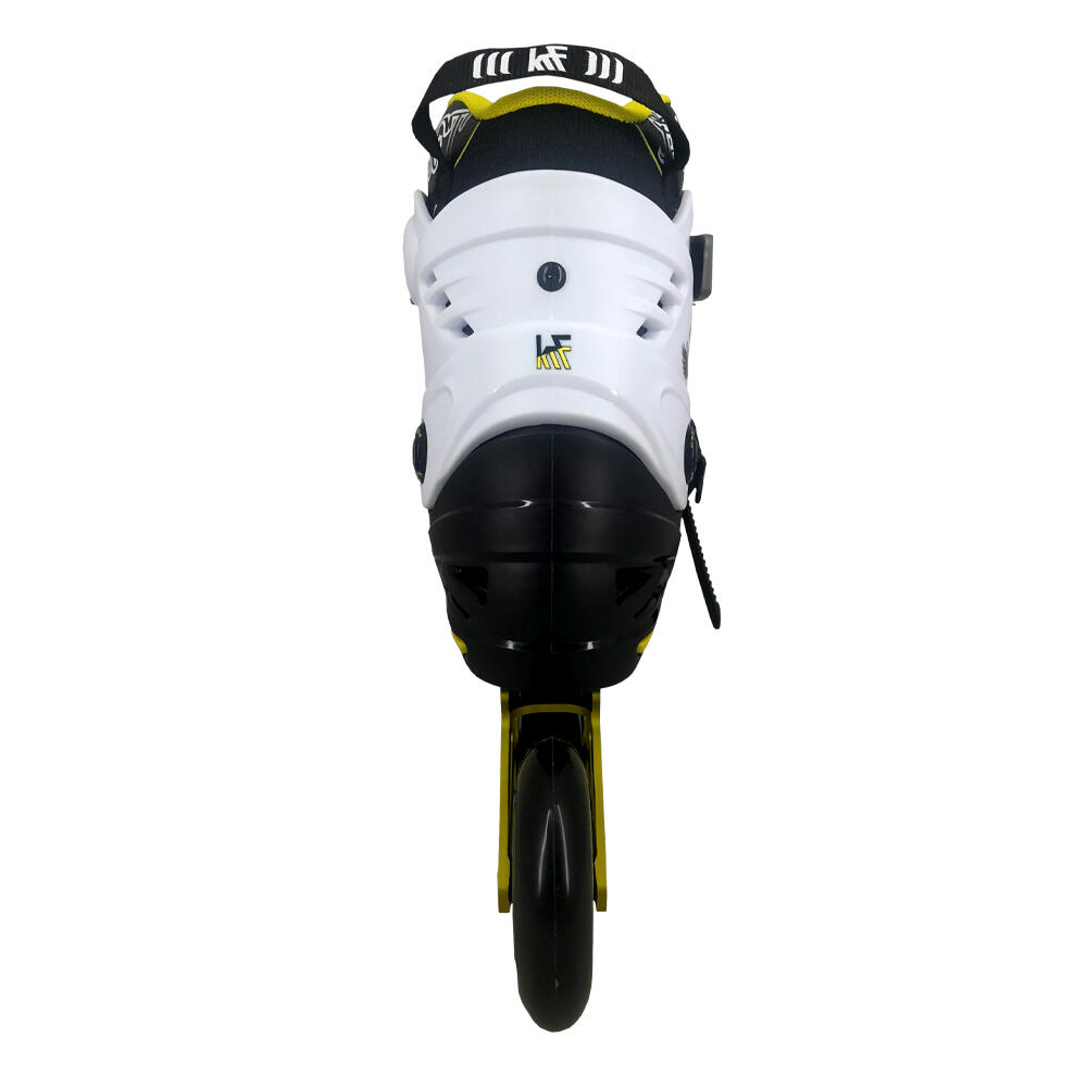 Patin 4 Ruedas de 90 mm Freeskate Krf Impact  Amarillo 4/6