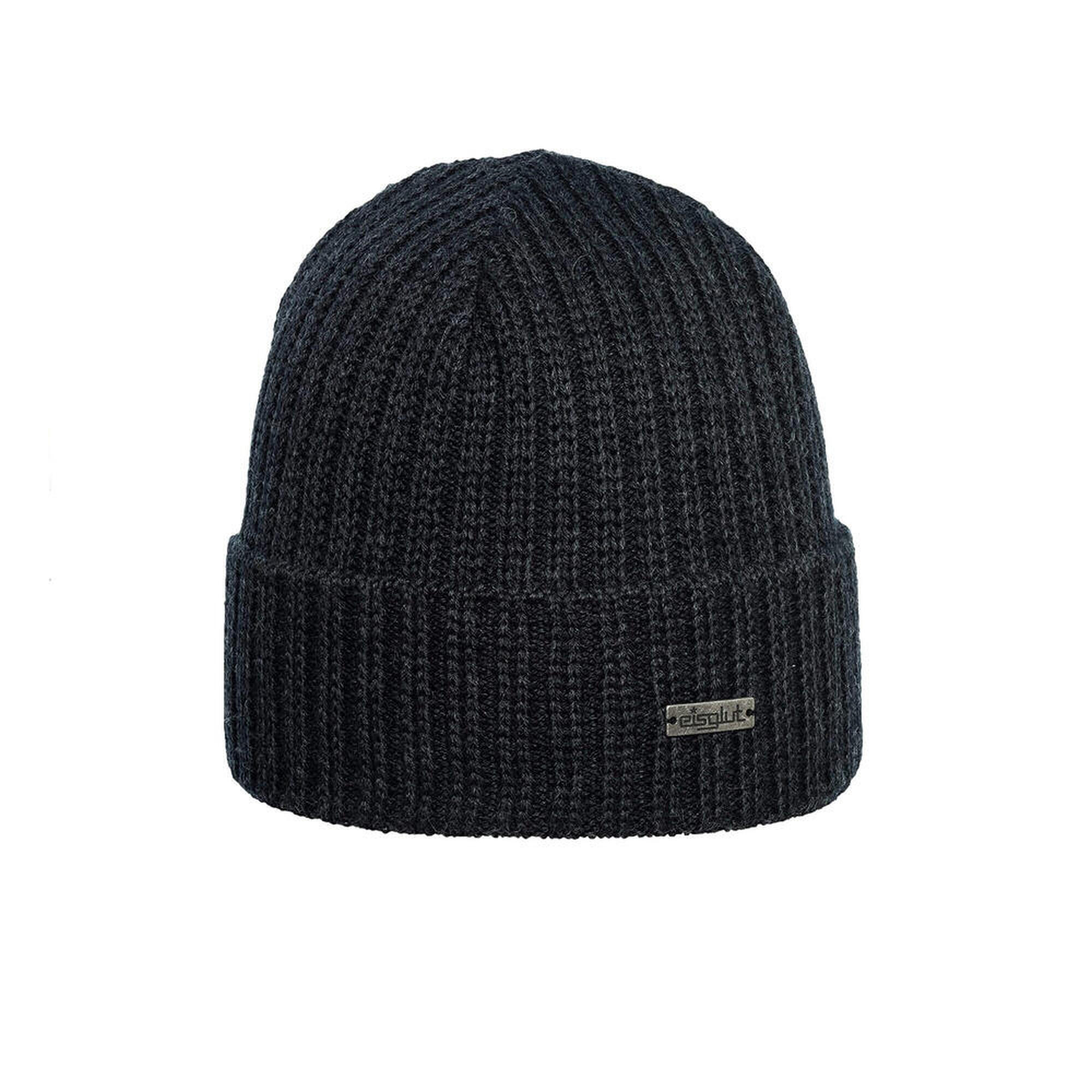 EISGLUT Herren Wintermütze  Jocheng Merinowolle grau