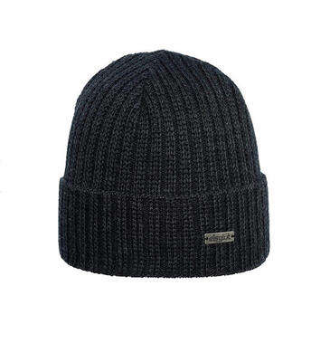 Herren Wintermütze Jocheng Merinowolle grau