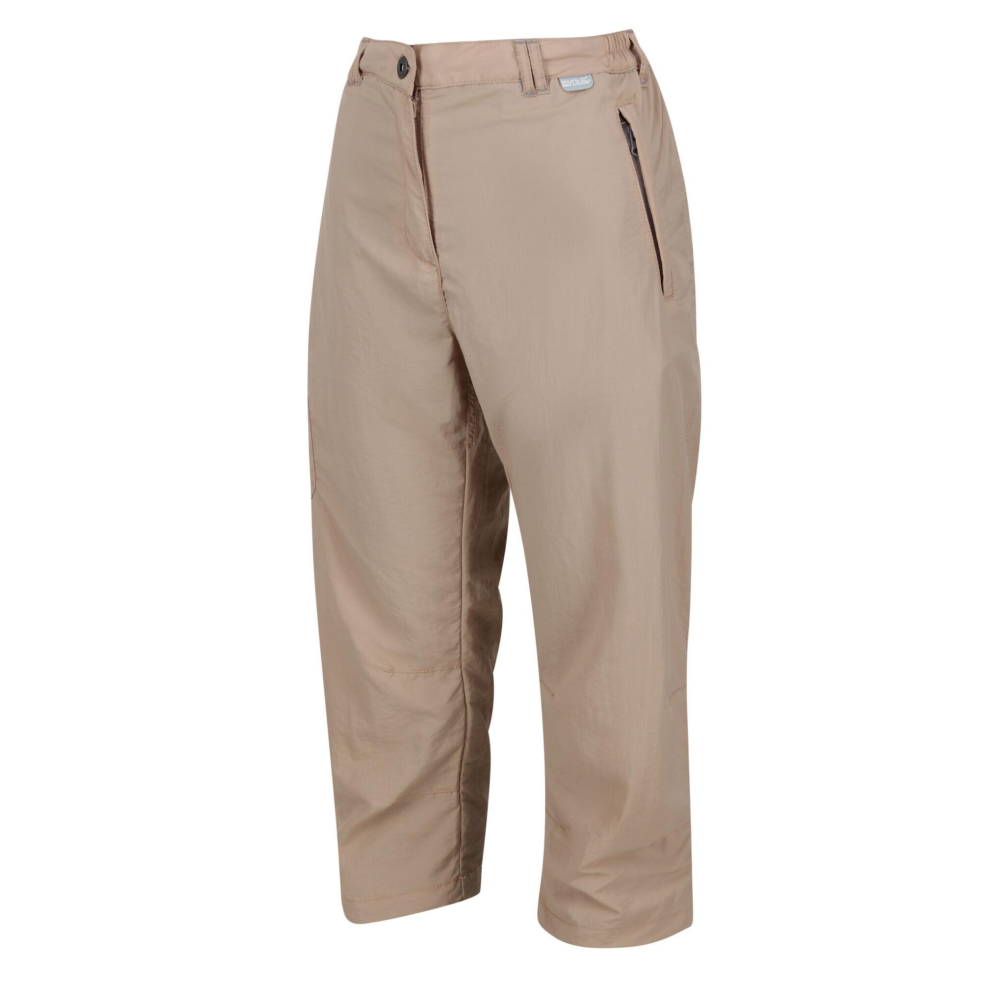 Chaska II Women's Hiking Capris - Beige 1/7