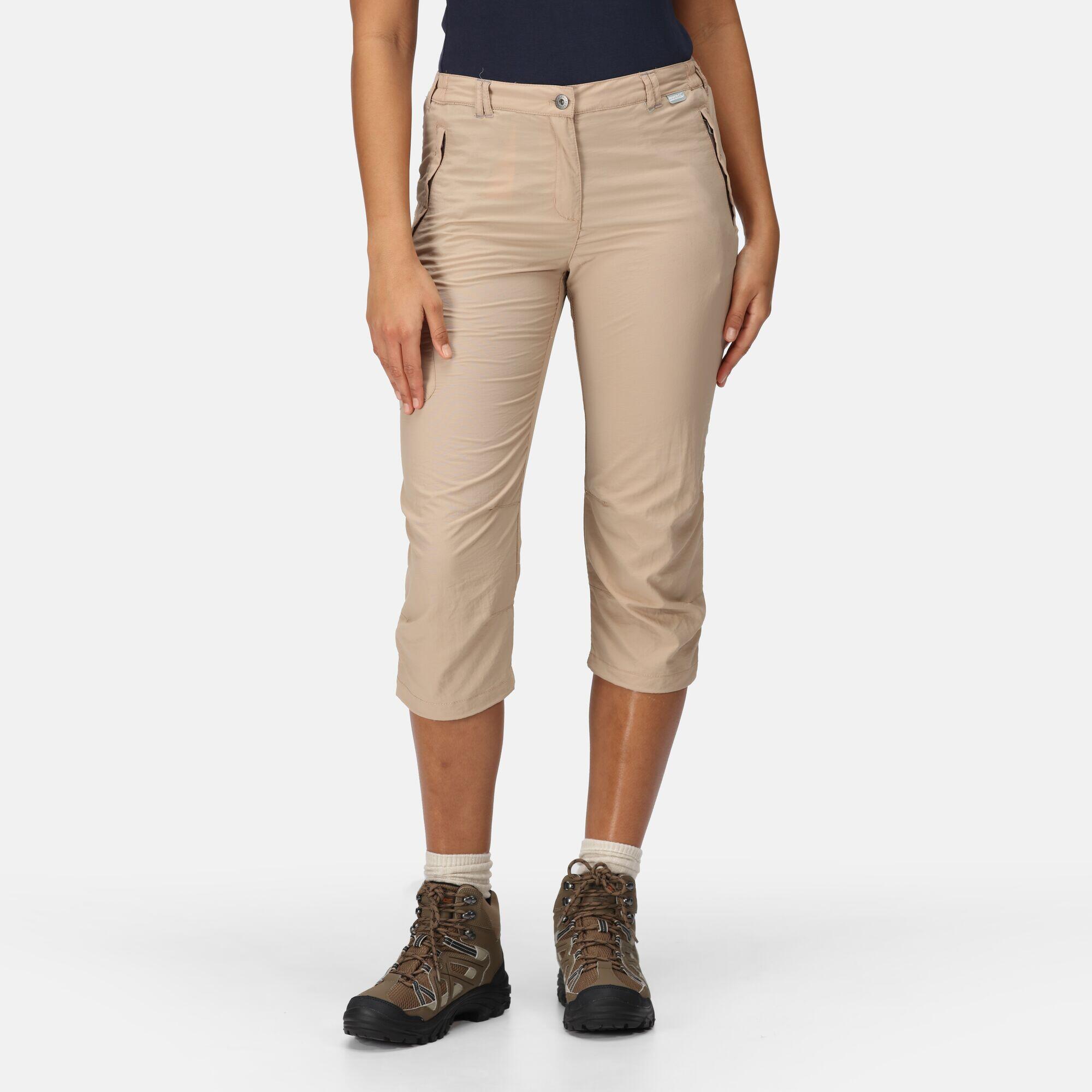 Chaska II Women's Hiking Capris - Beige 5/7