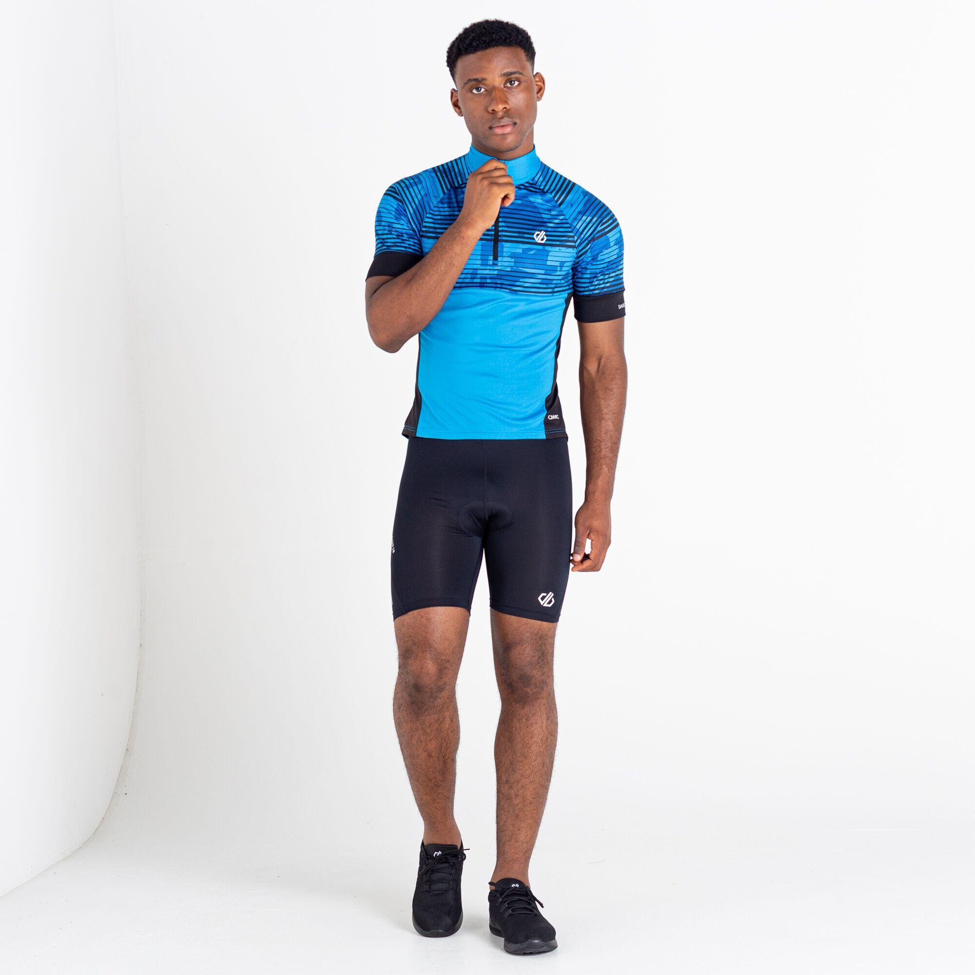 Stay The CourseII Men's Cycling 1/2 Zip Short Sleeve T-Shirt - Teton Blue 5/7