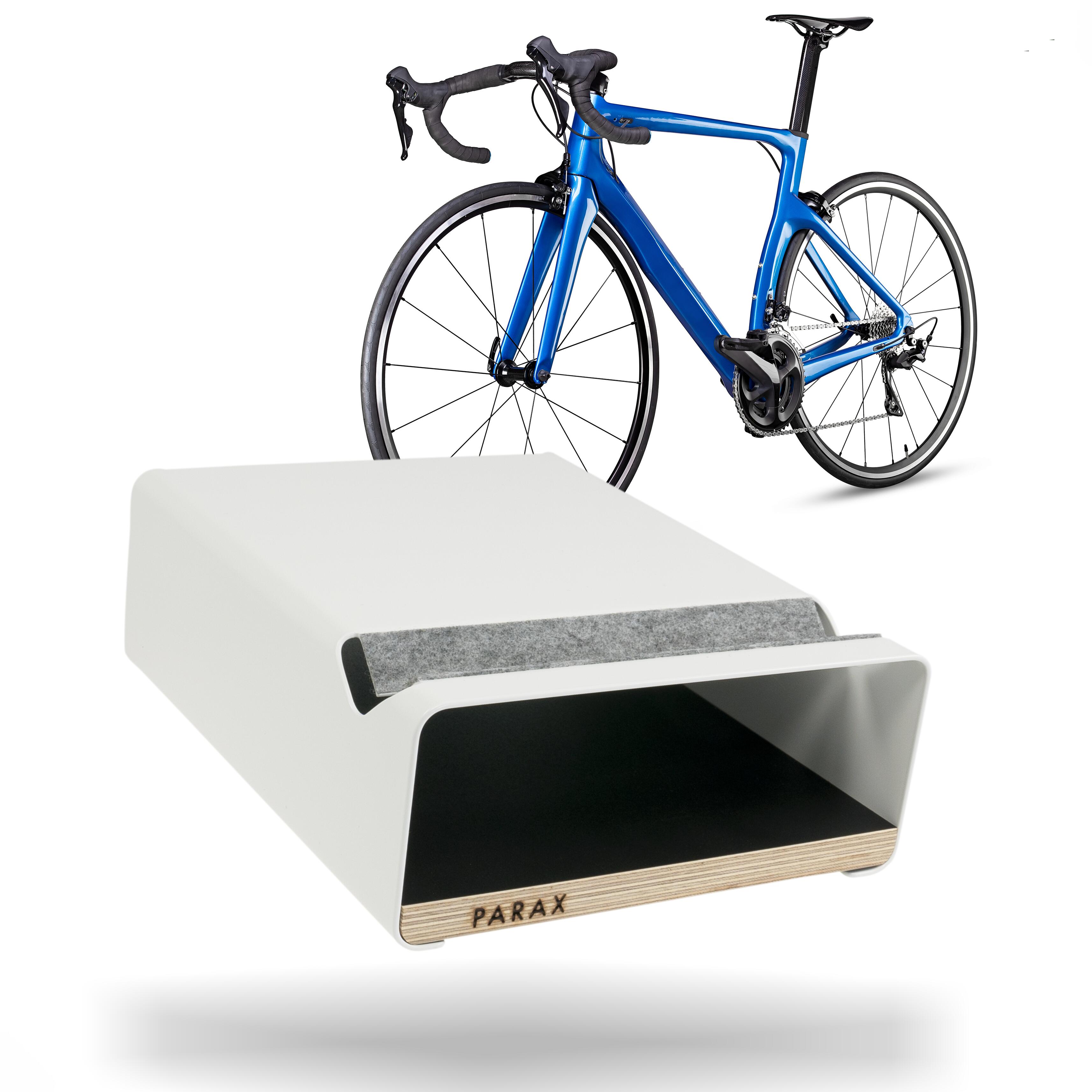 Parax - Support Mural Pour Vélo - Bois Et Aluminium - Étagère - Blanc - S-rack - Rack-vélo - Blanc|noir - Decathlon