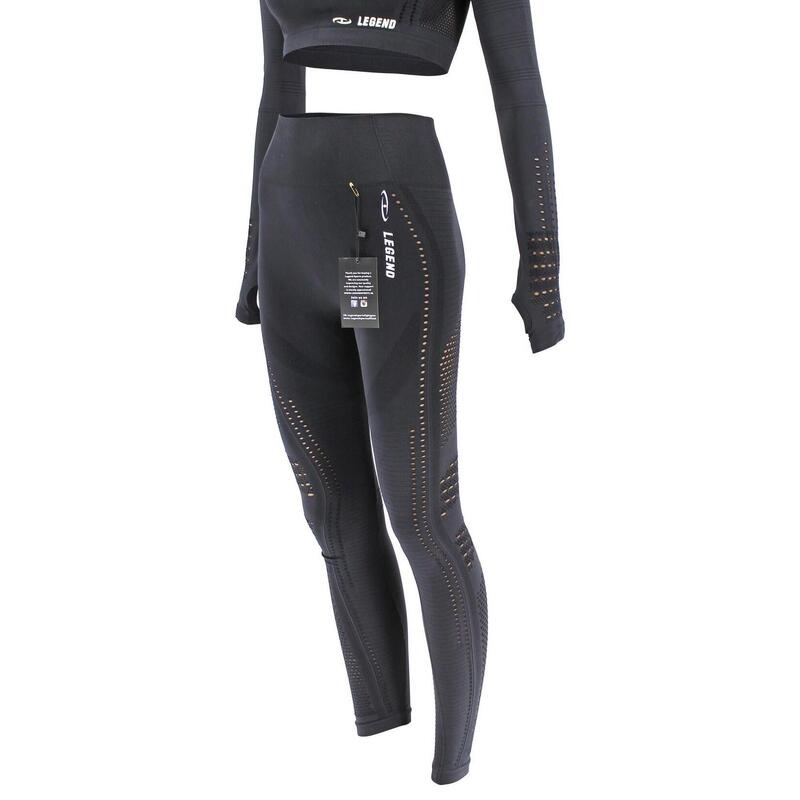 Legging de sport en maille noire Pro