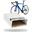Soporte de pared para bicicletas - Madera y aluminio - Estante - Blanco - S-RACK
