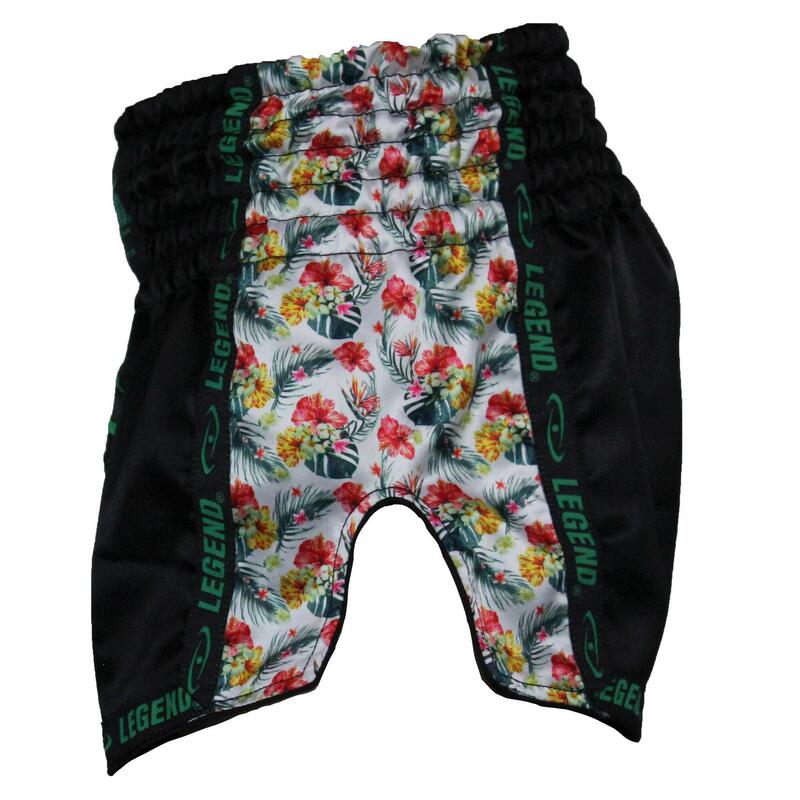 Kickboxing Shorts Filles/Dames Flower Power Satin