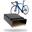 Fahrrad Wandhalterung - Holz und Aluminium - Regalboden - Schwarz - S-RACK
