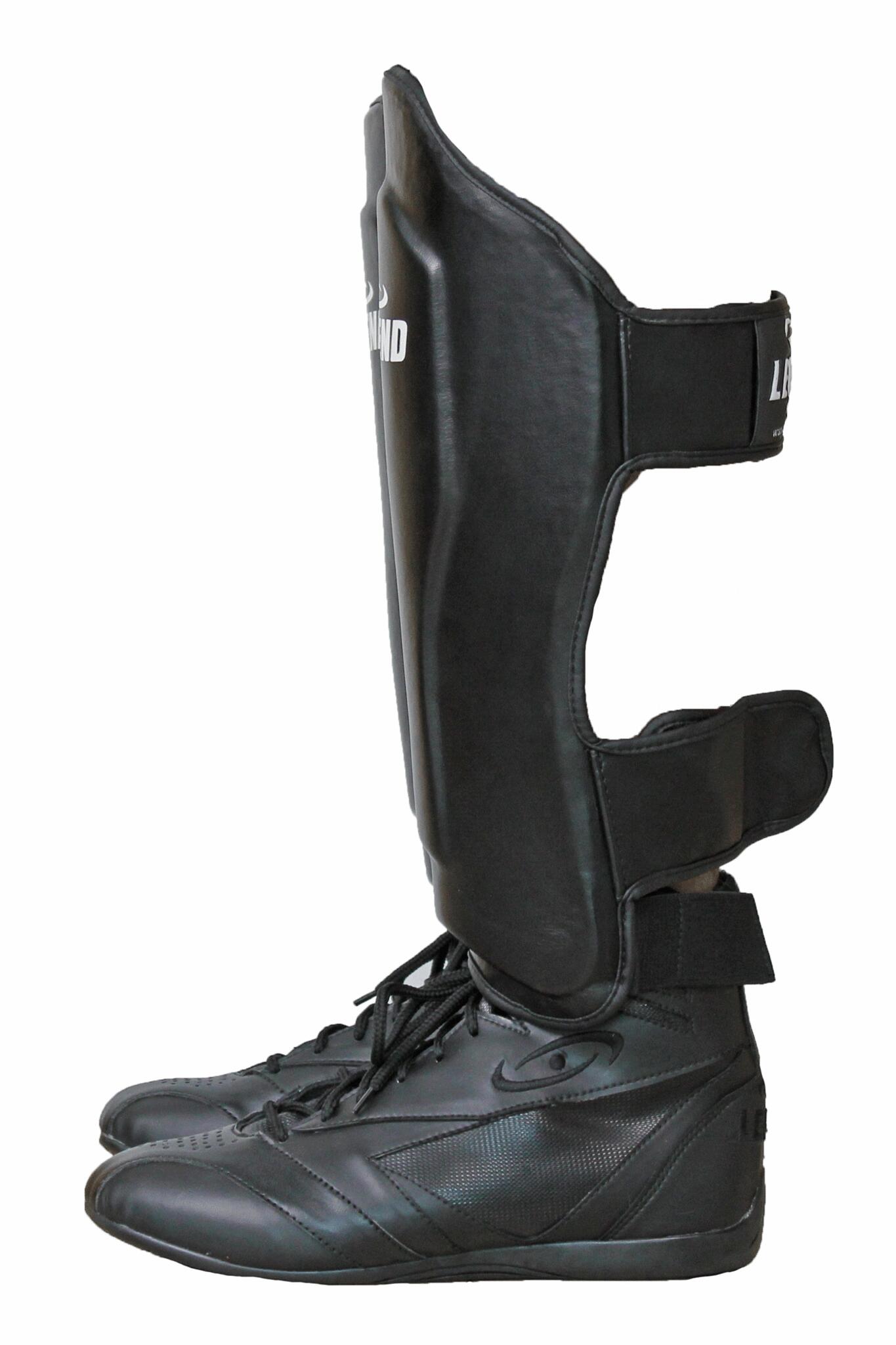 Krav Maga Scheenbeschermers Heren/Dames Zwart  PU 3/5