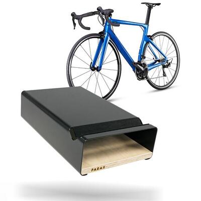 Fahrrad Wandhalterung - Holz und Aluminium - Regalboden - Schwarz - S-RACK