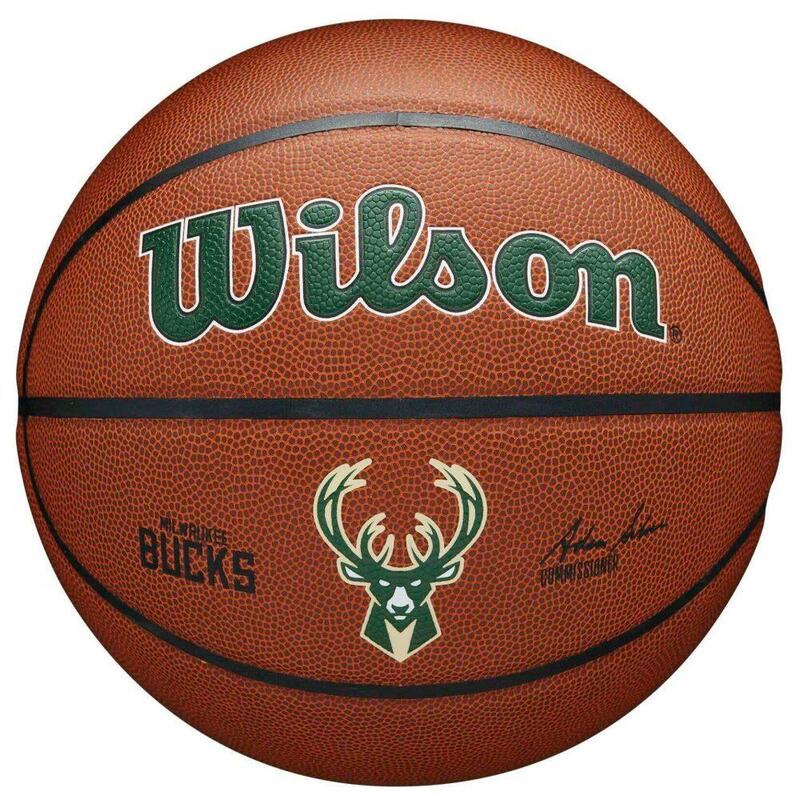 Wilson Team Alliance Milwaukee Bucks Basquetebol Tamanho 7