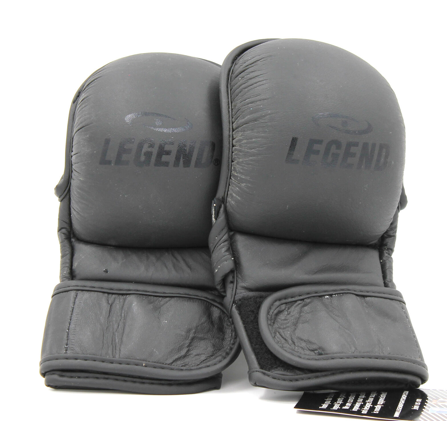 LegendPadding Bokszak en MMA Handschoenen Heren/Dames Zwart Leer 3/5