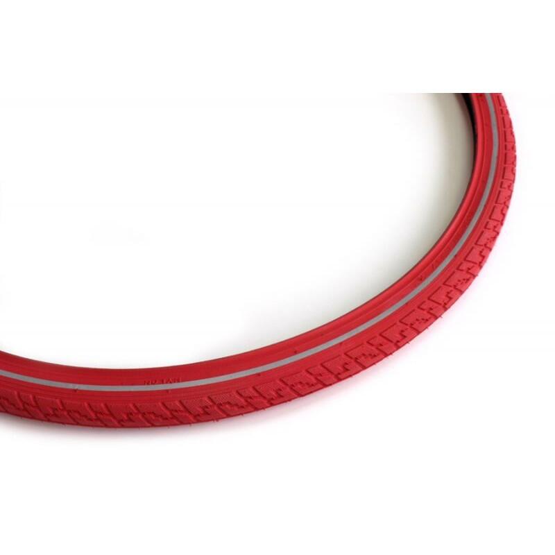 Pneu Extérieur 28X1.40" / 37-622 No Puncture - Rouge Avec Reflets