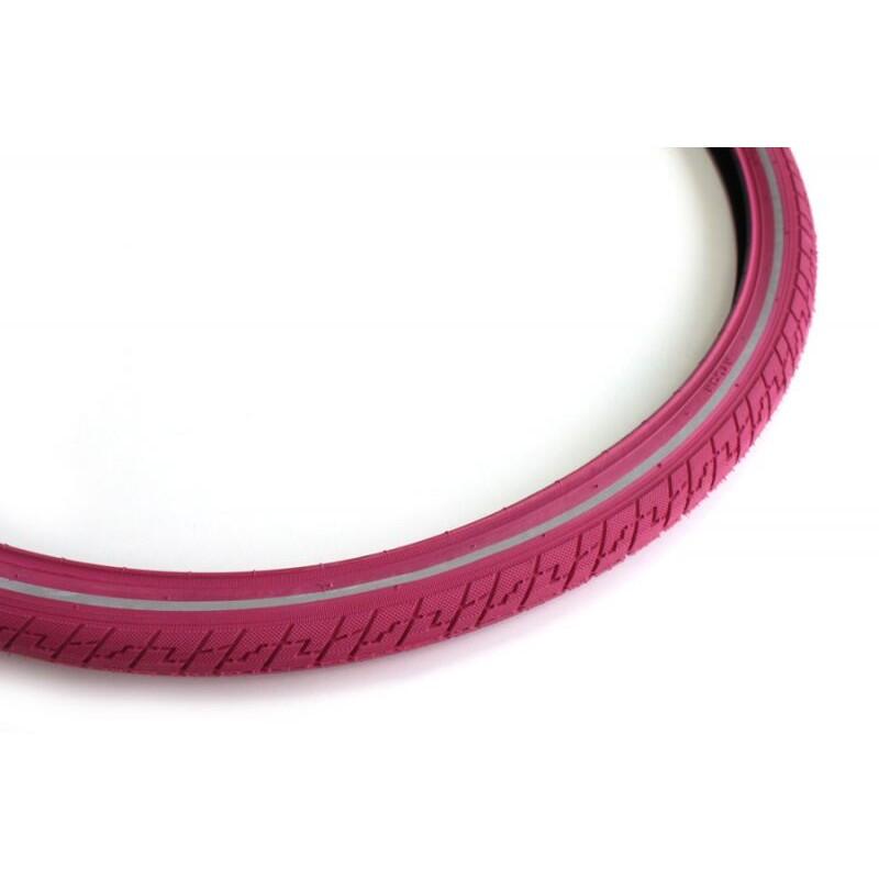 Buitenband 28X1,40" / 37-622 No Puncture - Roze Met Reflectie