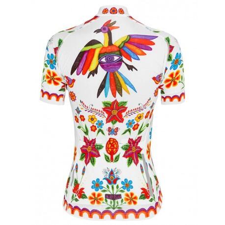Maillot ciclismo manga corta Frida (White) Mujer 2/3