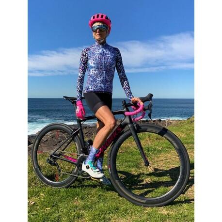 Maillot Ciclista Mujer Una Pieza/traje Manga Larga + Pantalo