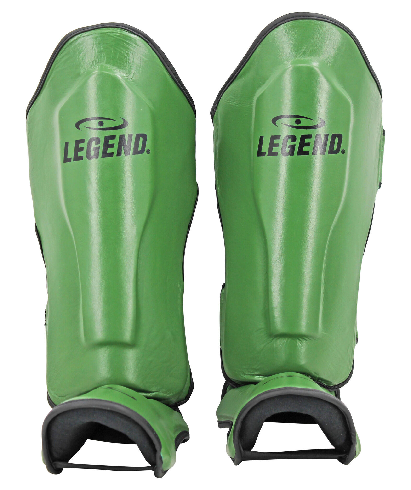 Kickboks Scheenbeschermers Heren/Dames Army Leer 2/5