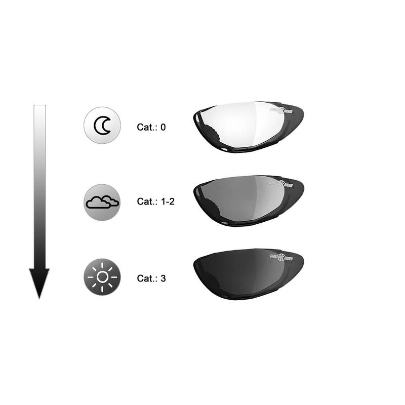 Sportbrille | CR002 | Selbsttönend, Polster abnehmbar, Band & Bügel wechselbar