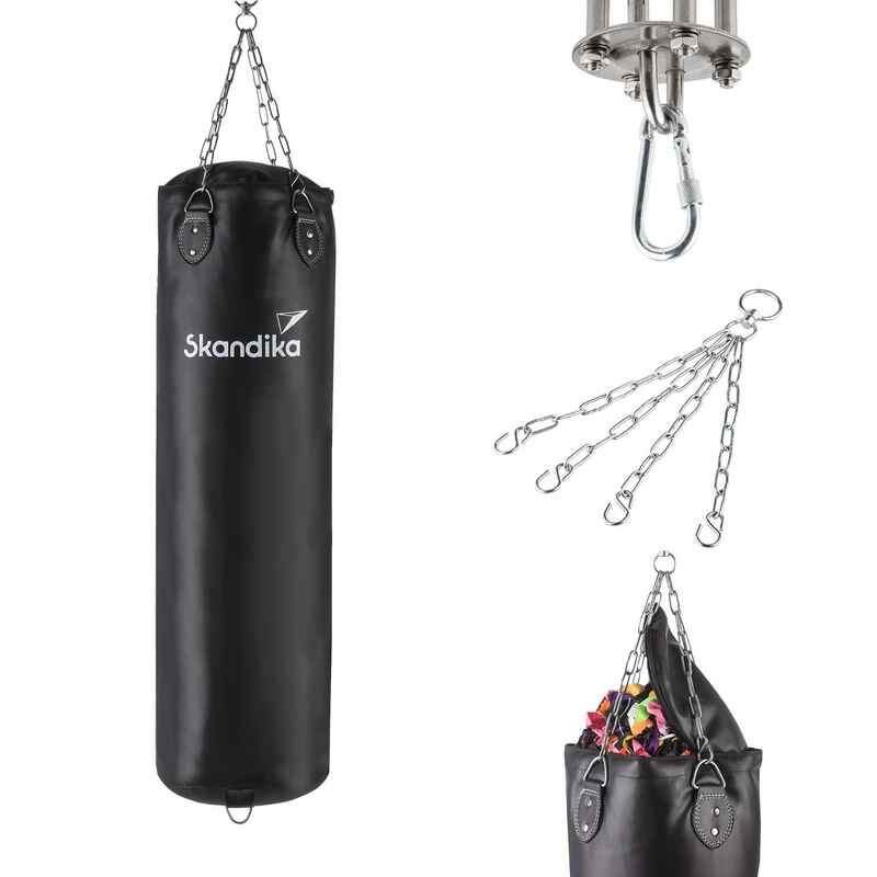 Boxsack - Fitness - schwarz - 120 cm / 33 kg für Muay Thai, Kickboxen und MMA