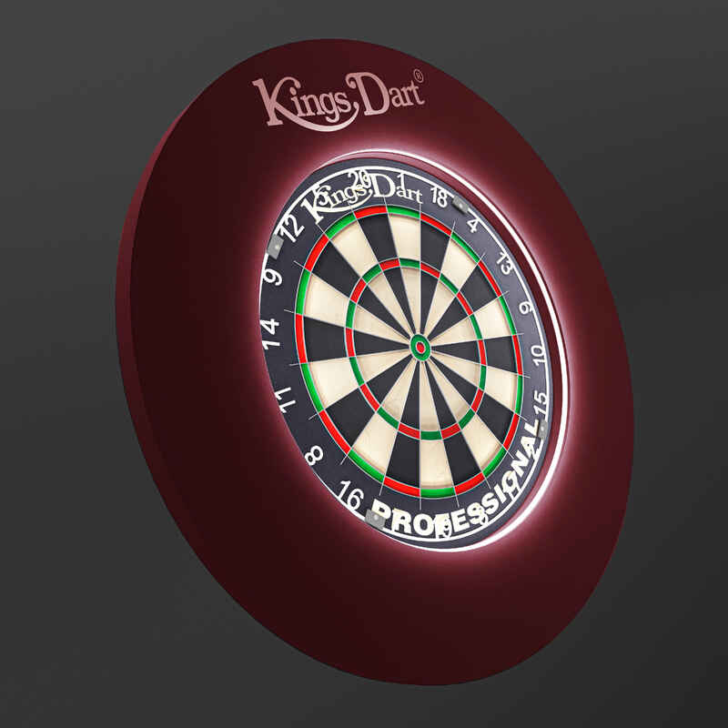 Kings Dart Vision LED-Surround Dartboard Lighting System mit 194 LED's, Rot Media 1