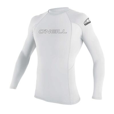 O'Neill Basic Skins Long Sleeve Crew Rash Vest - Lime