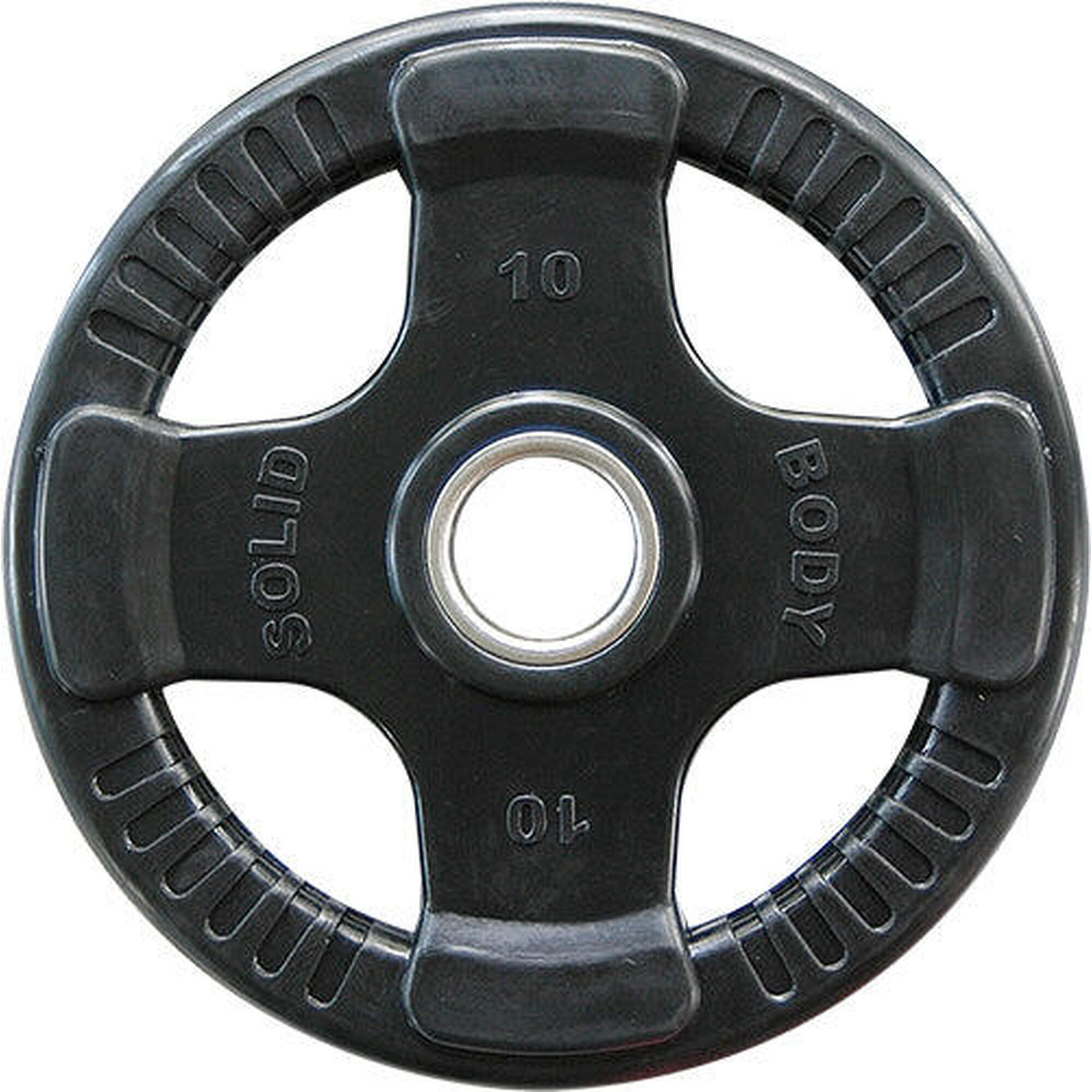 Disques oly en caoutchouc ORTK10 pour fitness et musculation 1/7