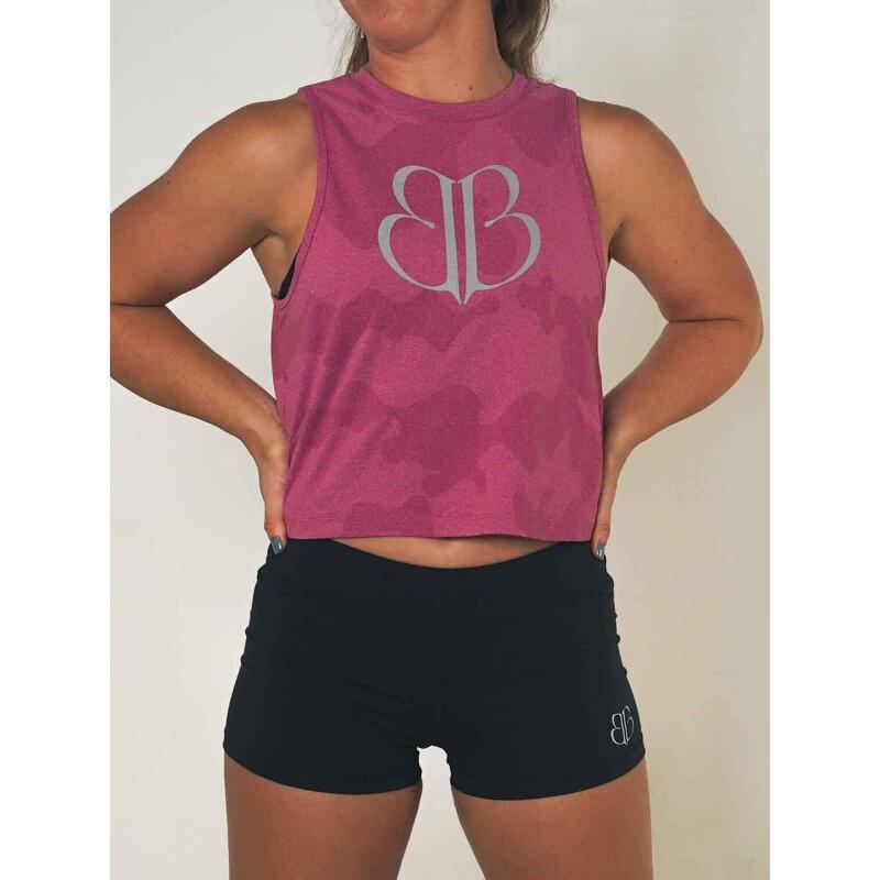 Camiseta sin mangas mujer Banbroken mico rojo