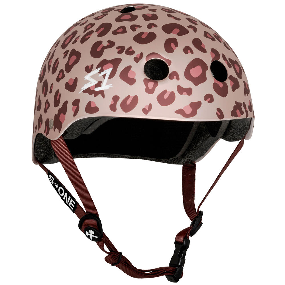 S1 HELMETS S1 LIFER Helmet - Multi-Impact & High-Impact Certified - Pink Cheetah