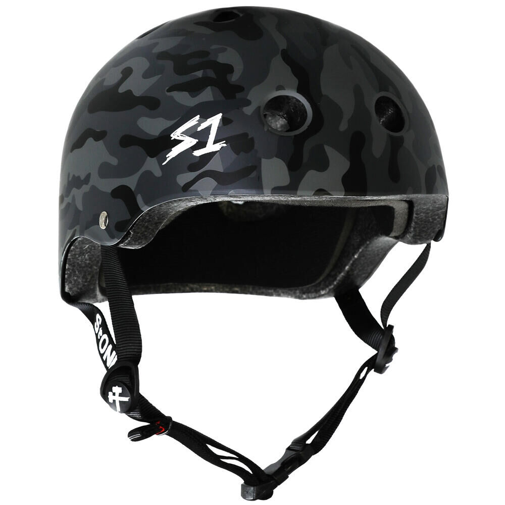 S1 HELMETS S1 LIFER HELMET - MULTI-IMPACT & HIGH-IMPACT CERTIFIED - MATT BLACK CAMO