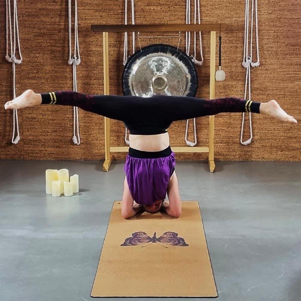 Débardeur de yoga flow brassière intégrée fushia 2/5