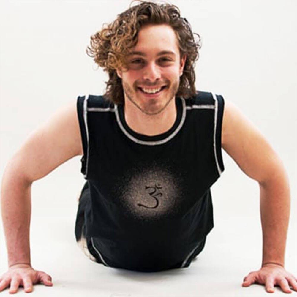 Débardeur de Yoga et Pilates homme coton prémium, Vêtement yoga homme Symbole Om 2/3